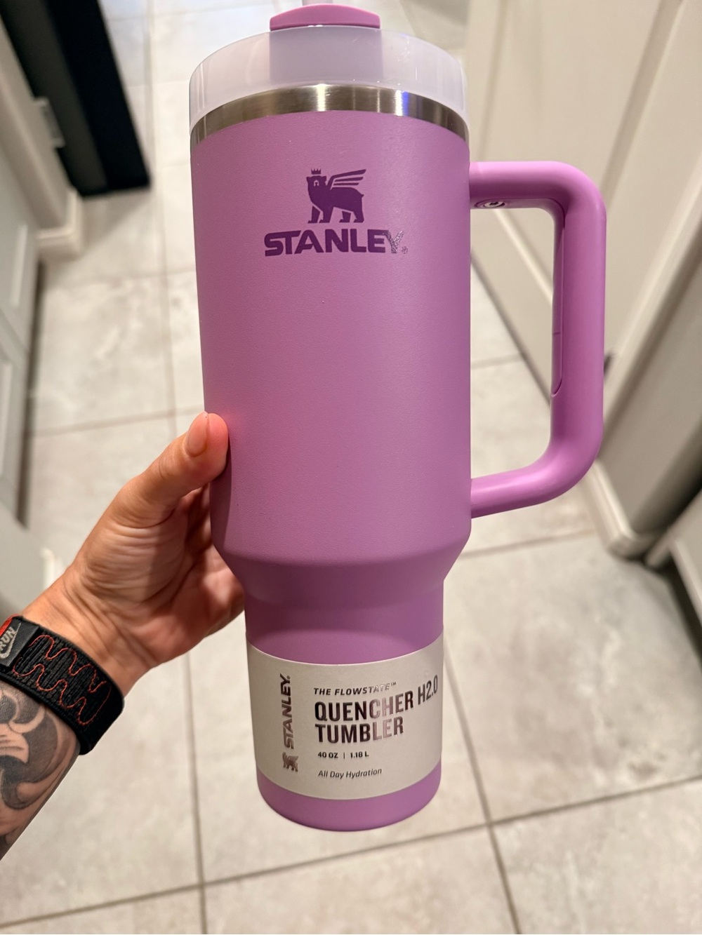 Stanley Lavender Pink Quencher H2.0 Tumbler with Handle